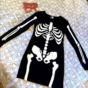 EUC! Skeleton Bodycon Dress! Size 8
